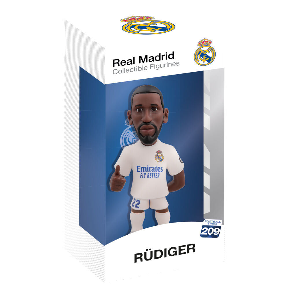 Figura MINIX de Rüdiger con la equipación blanca del Real Madrid
