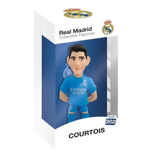 Figura MINIX de Courtois con la equipación azul del Real Madrid