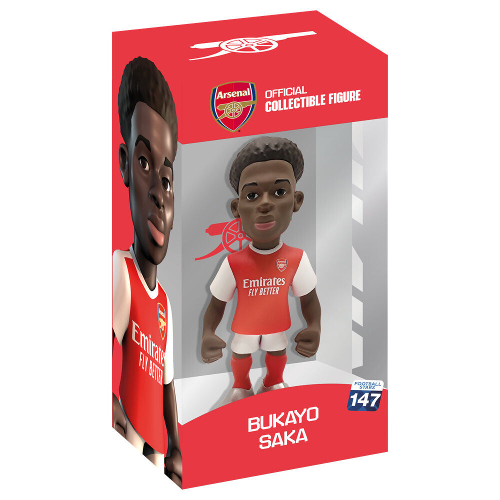 Figura MINIX de Bukayo Saka con el uniforme del Arsenal