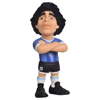 Figura MINIX de Maradona con camiseta azul y blanca y dorsal 10