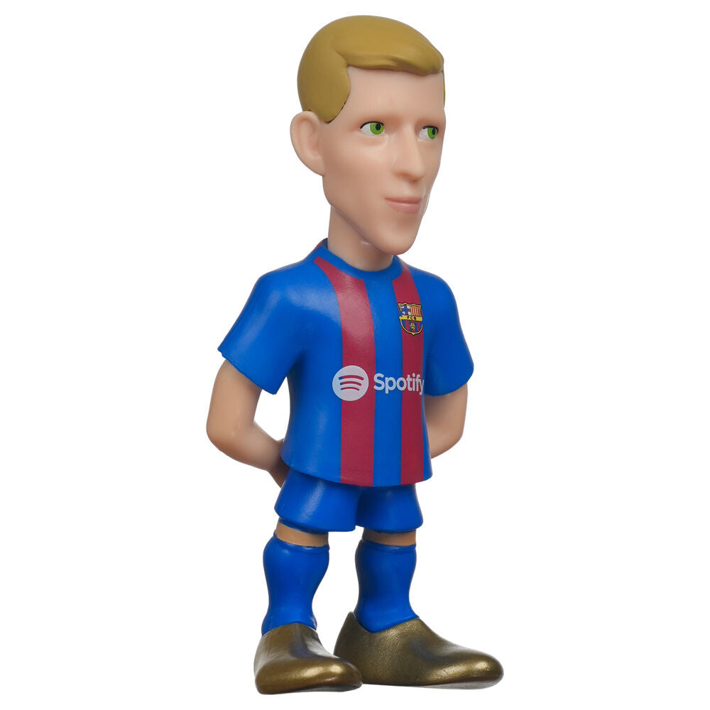Figura MINIX de Dani Olmo con la equipación del F.C. Barcelona en su caja - 2