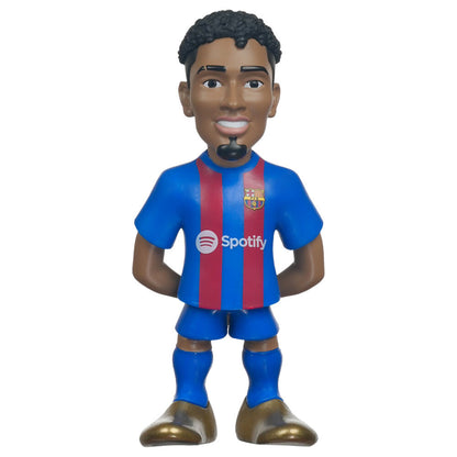 Figura MINIX de Raphinha con la equipación del F.C. Barcelona en su caja - 3
