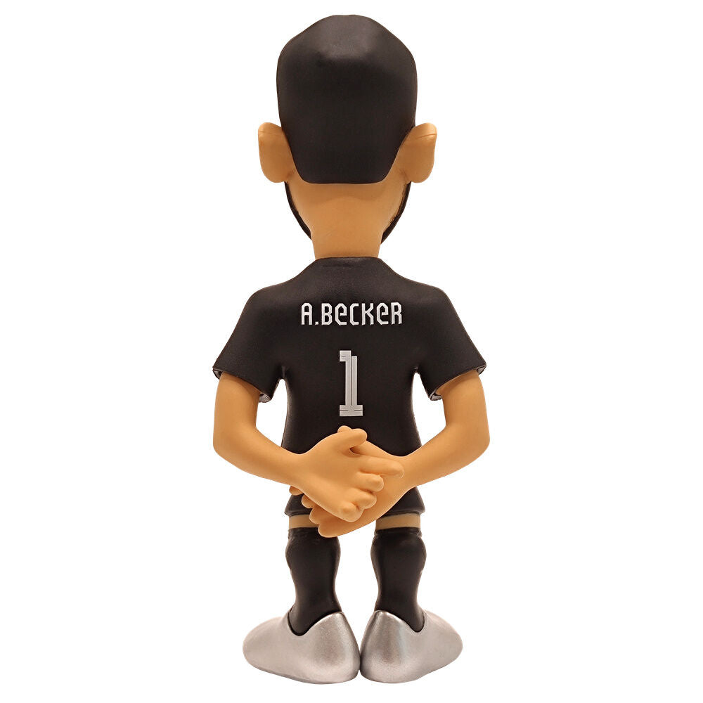 Figura MINIX de Alisson Becker con uniforme del Liverpool FC en su caja - 3