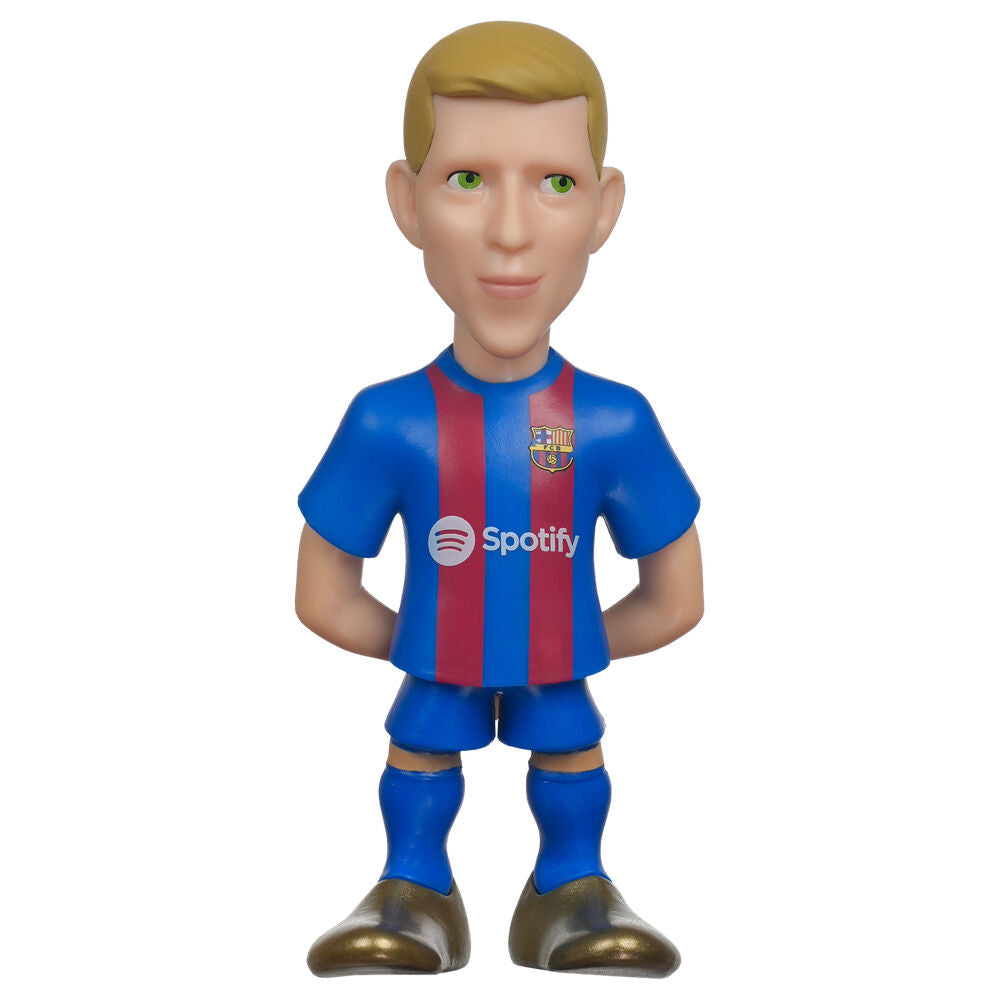 Figura MINIX de Dani Olmo con la equipación del F.C. Barcelona en su caja - 3