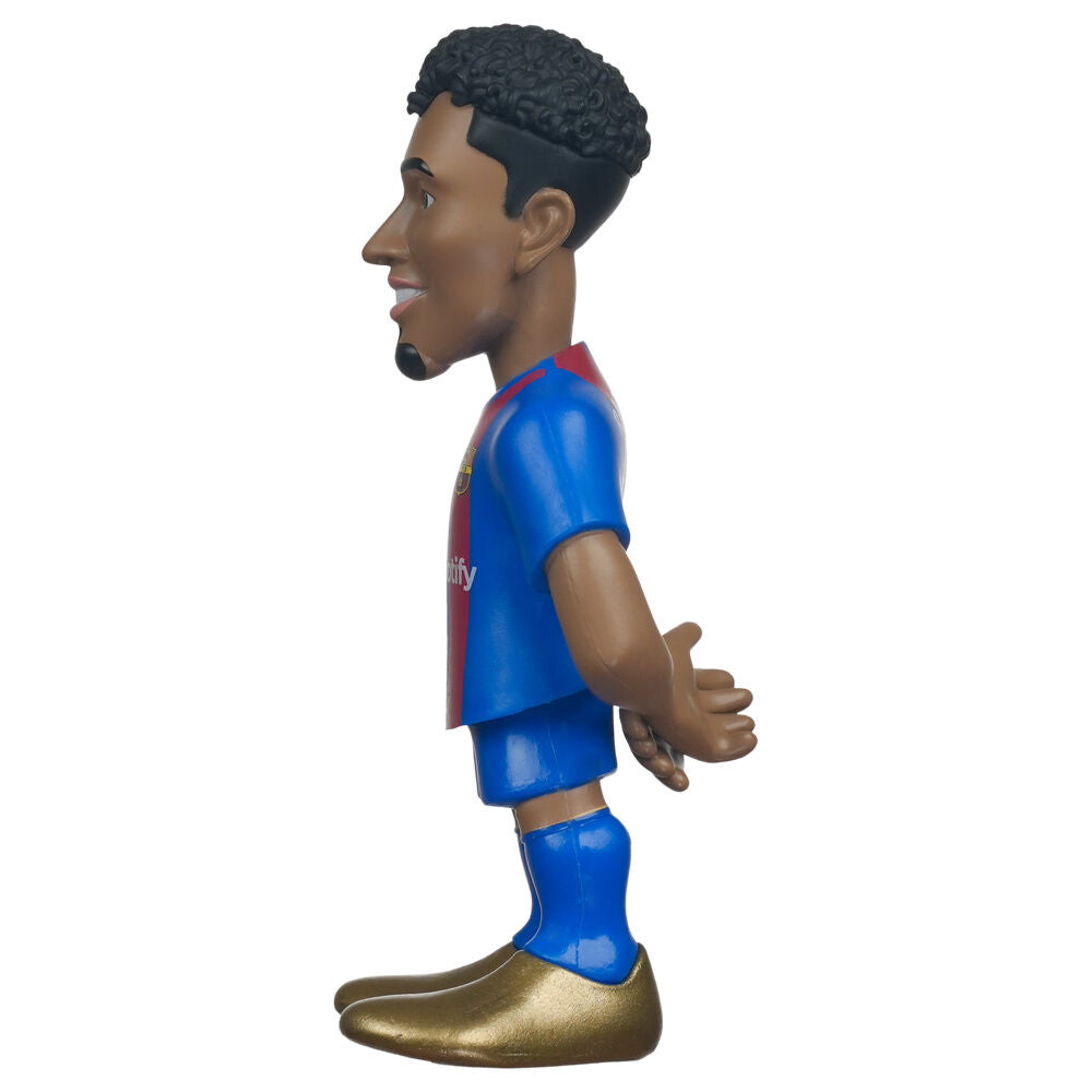 Figura MINIX de Raphinha con la equipación del F.C. Barcelona en su caja - 6