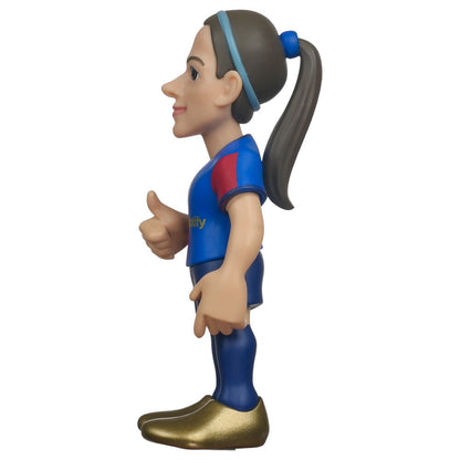 Figura MINIX de Aitana Bonmatí con la equipación del F.C. Barcelona en su caja - 6