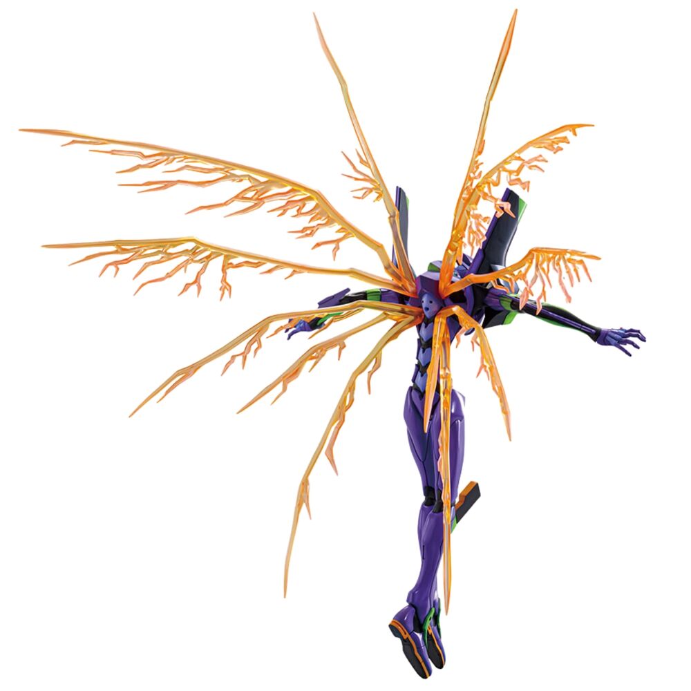 Figura Ichibansho de Evangelion en tonos morados con extensiones anaranjadas - 2