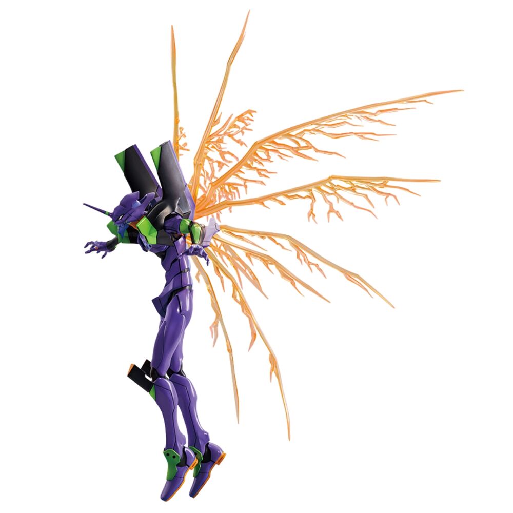 Figura Ichibansho de Evangelion en tonos morados con extensiones anaranjadas - 4