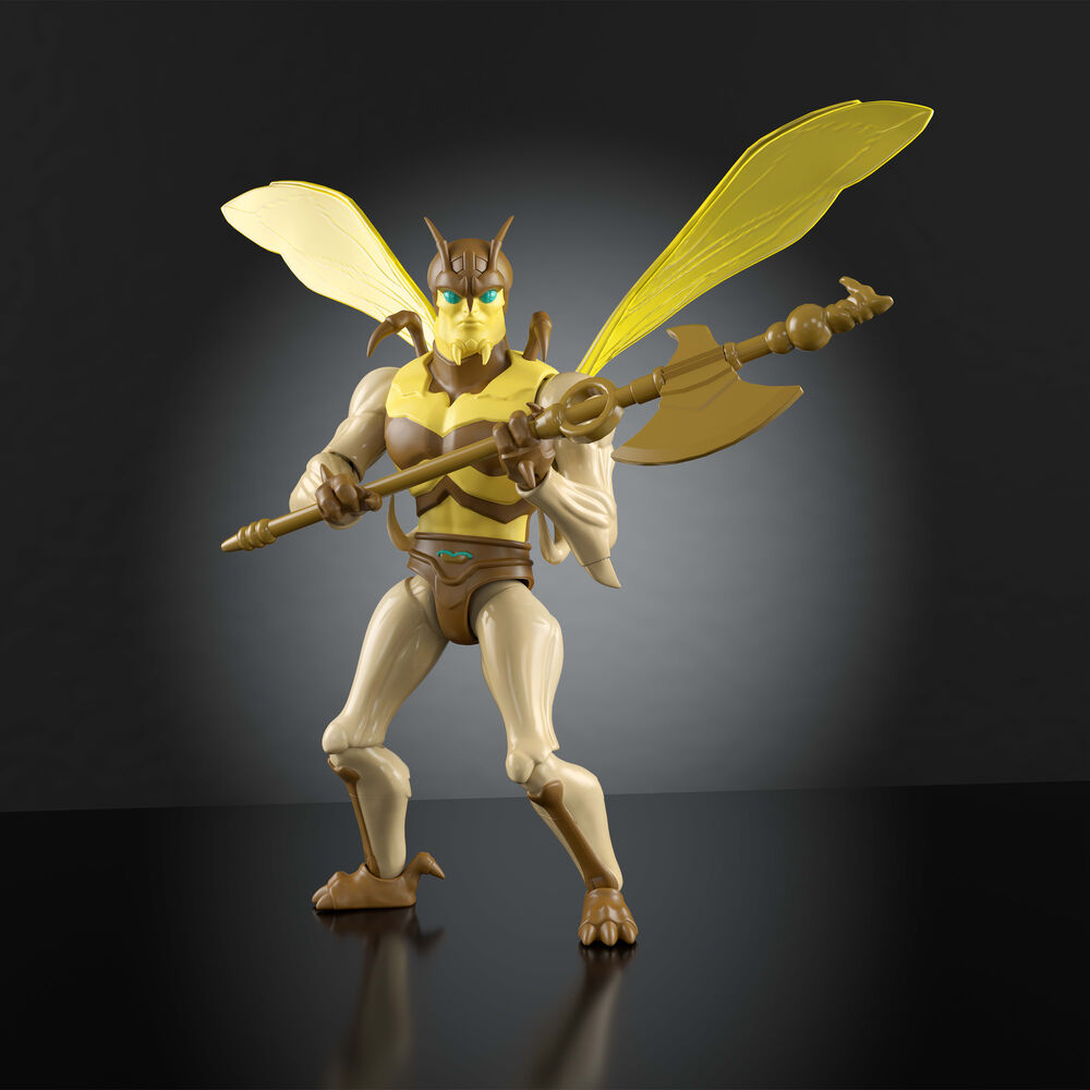 Figura articulada Buzz-Off de Masters of the Universe Origins con alas y arma - 2