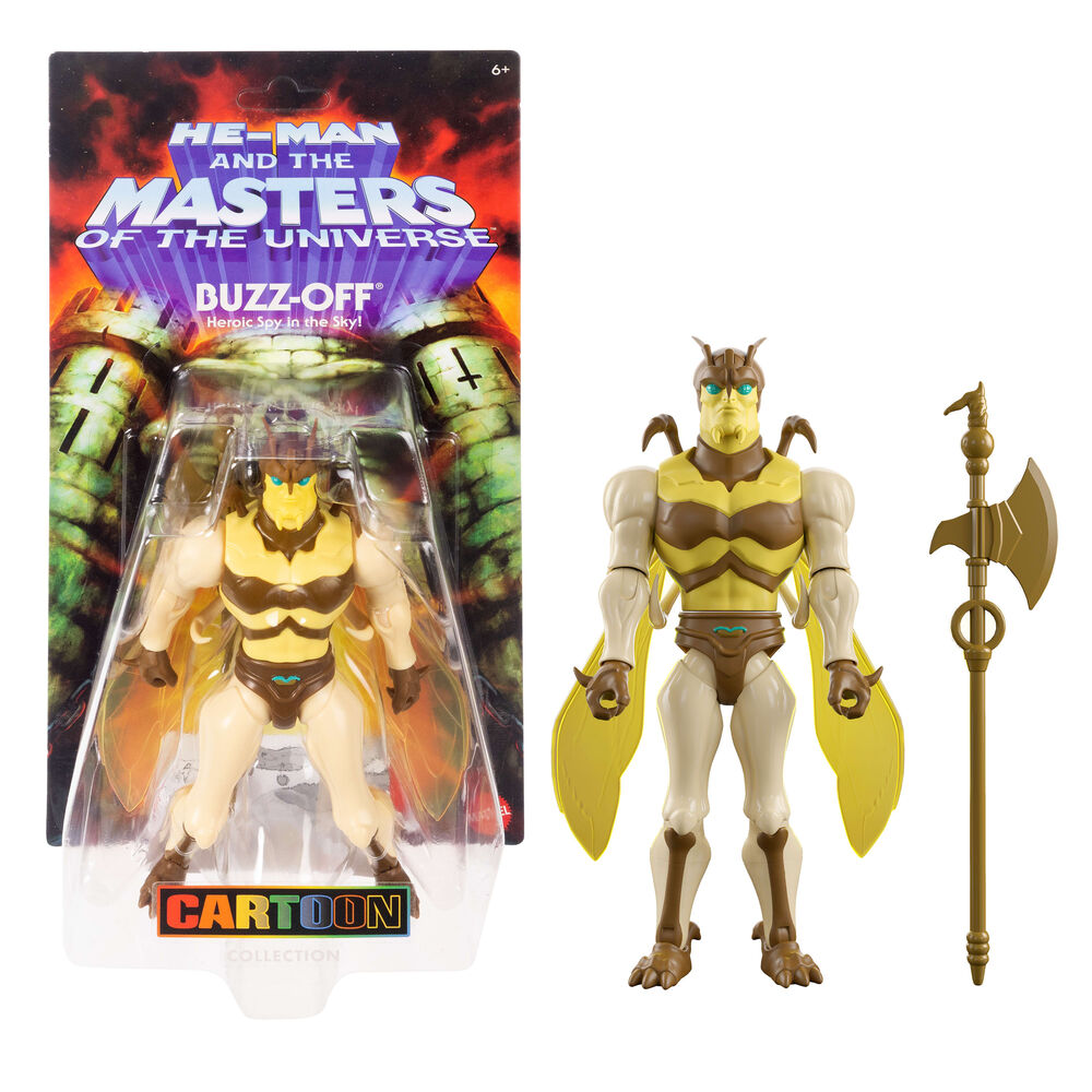 Figura articulada Buzz-Off de Masters of the Universe Origins con alas y arma - 4