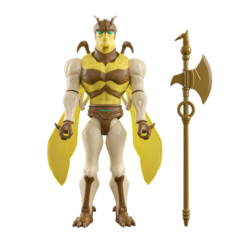 Figura articulada Buzz-Off de Masters of the Universe Origins con alas y arma