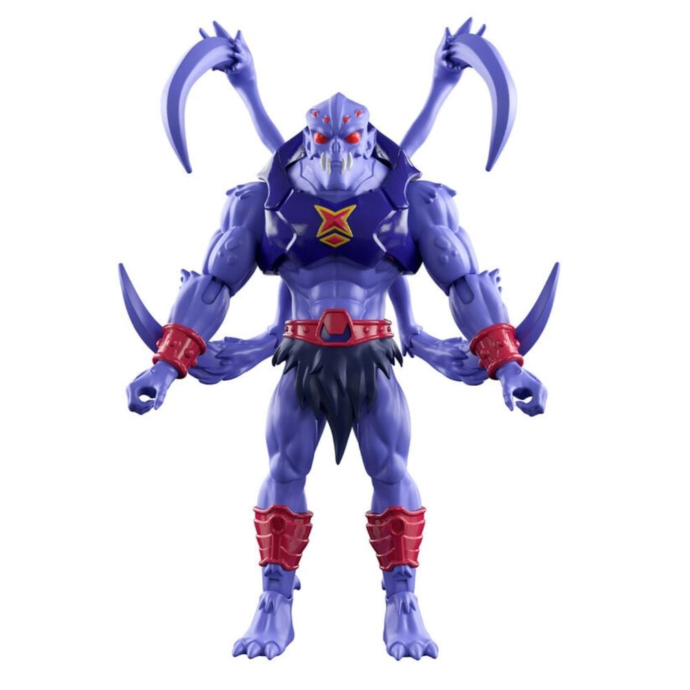 Figura articulada Webstor de Masters of the Universe Origins en morado y rojo