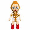 Peluche de Teela de Masters of the Universe con traje blanco y dorado