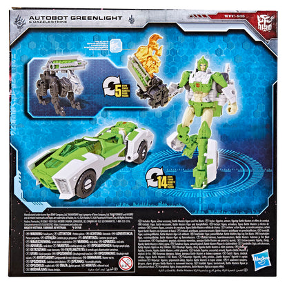 Figura Transformers Siege verde y blanca en modo robot y vehículo - 6