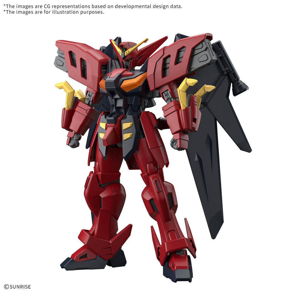 Maqueta Gundam Virsago HG 1/144 en rojo y negro
