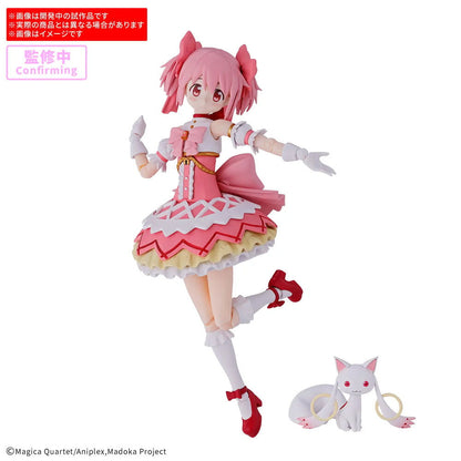 Figura articulada de Madoka Kaname con vestido rosa y blanco