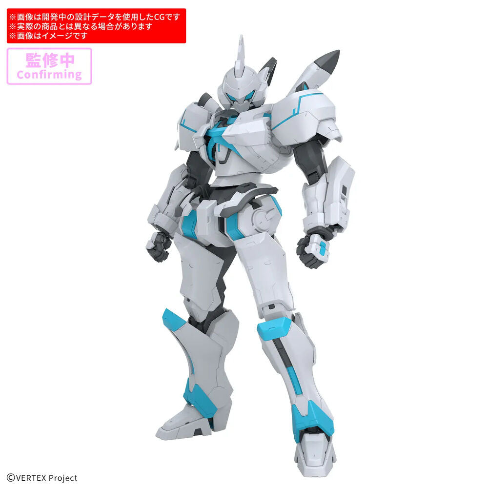 Maqueta Enia 30 Minutes Preference de Bandai Hobby en blanco y turquesa