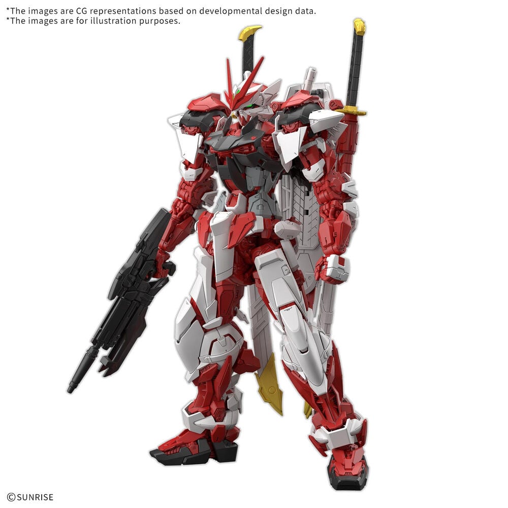 Maqueta Gundam Liberty Astray Red Frame MG 1/100 en rojo y blanco