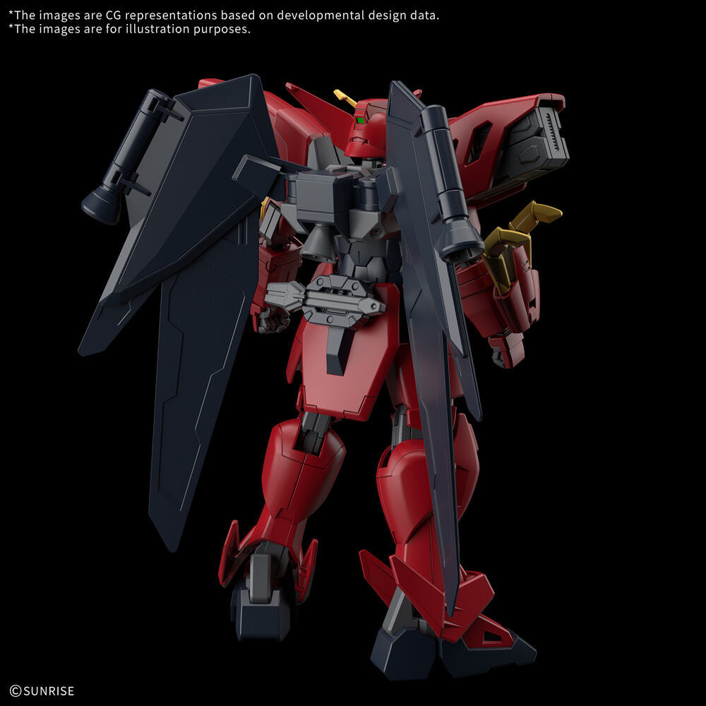 Maqueta Gundam Virsago HG 1/144 en rojo y negro - 2