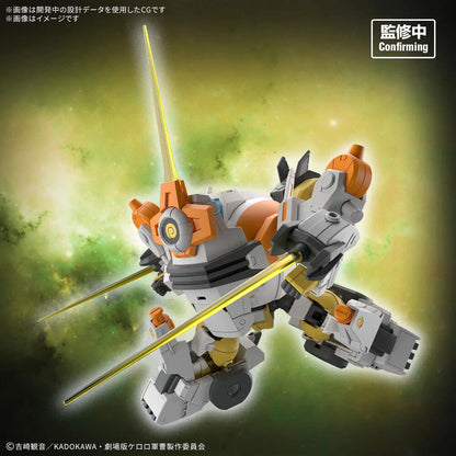 Maqueta New Kululu Robo de HG Keroro Plamo en blanco, gris y naranja