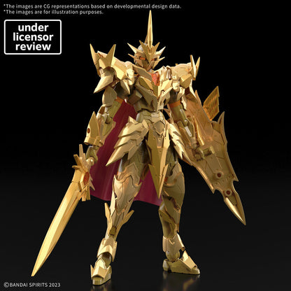 Maqueta Superior Arch Knight 30 Minutes Fantasy con armadura dorada, espada, escudo y capa - 2