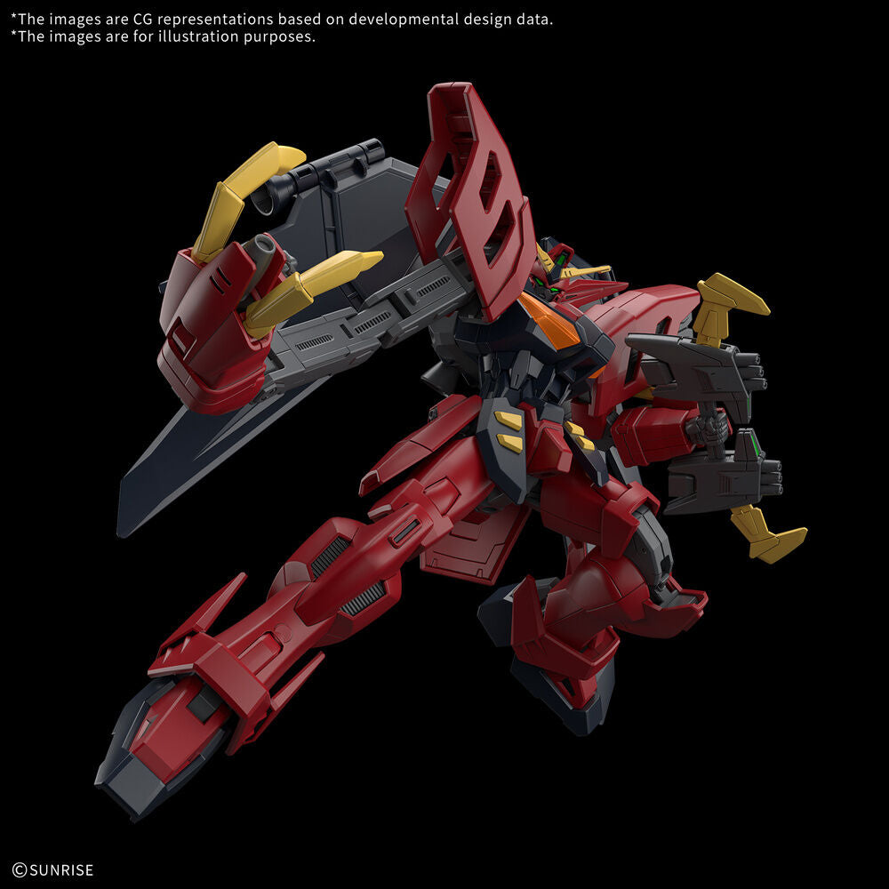 Maqueta Gundam Virsago HG 1/144 en rojo y negro - 3