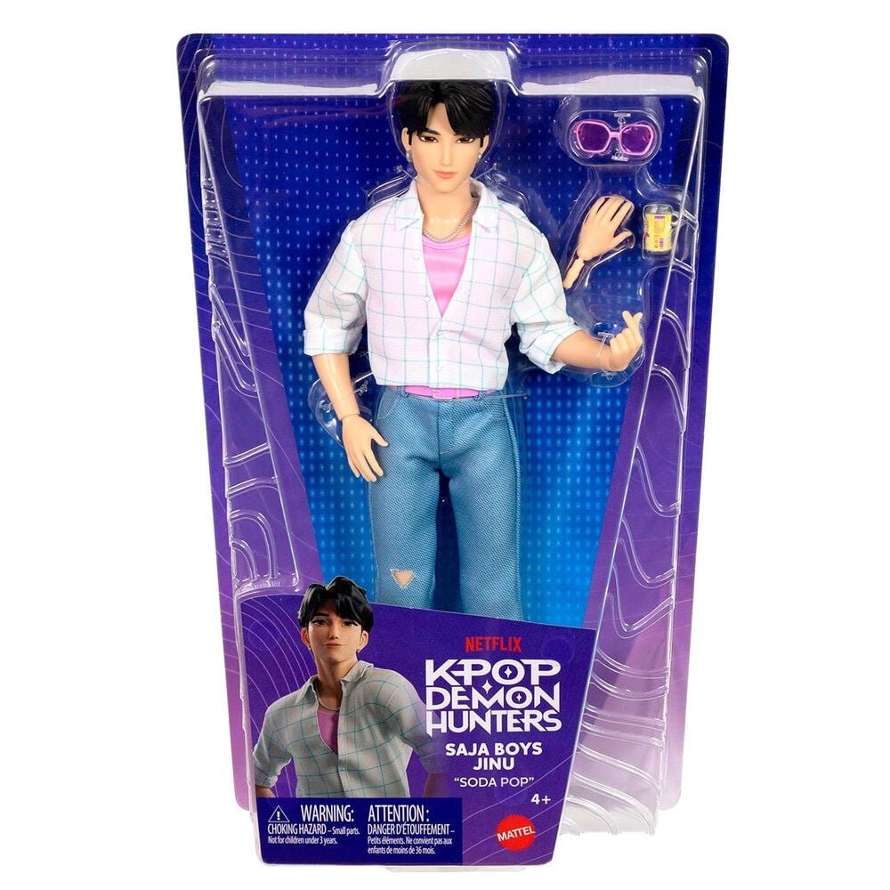 Muñeco Jinu de KPop Demon Hunters con camisa de cuadros y vaqueros - 2