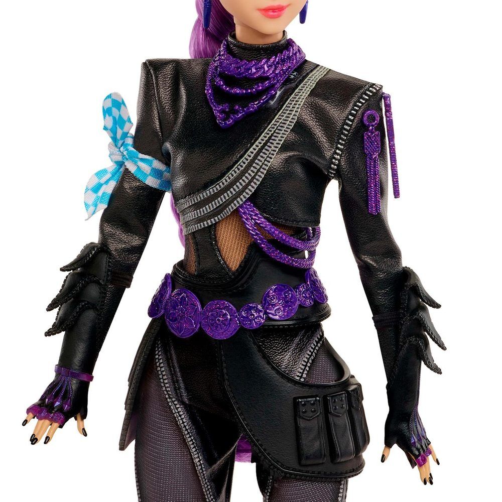 Muñeca Deluxe Rumi de KPop Demon Hunters con cabello morado y espada - 4