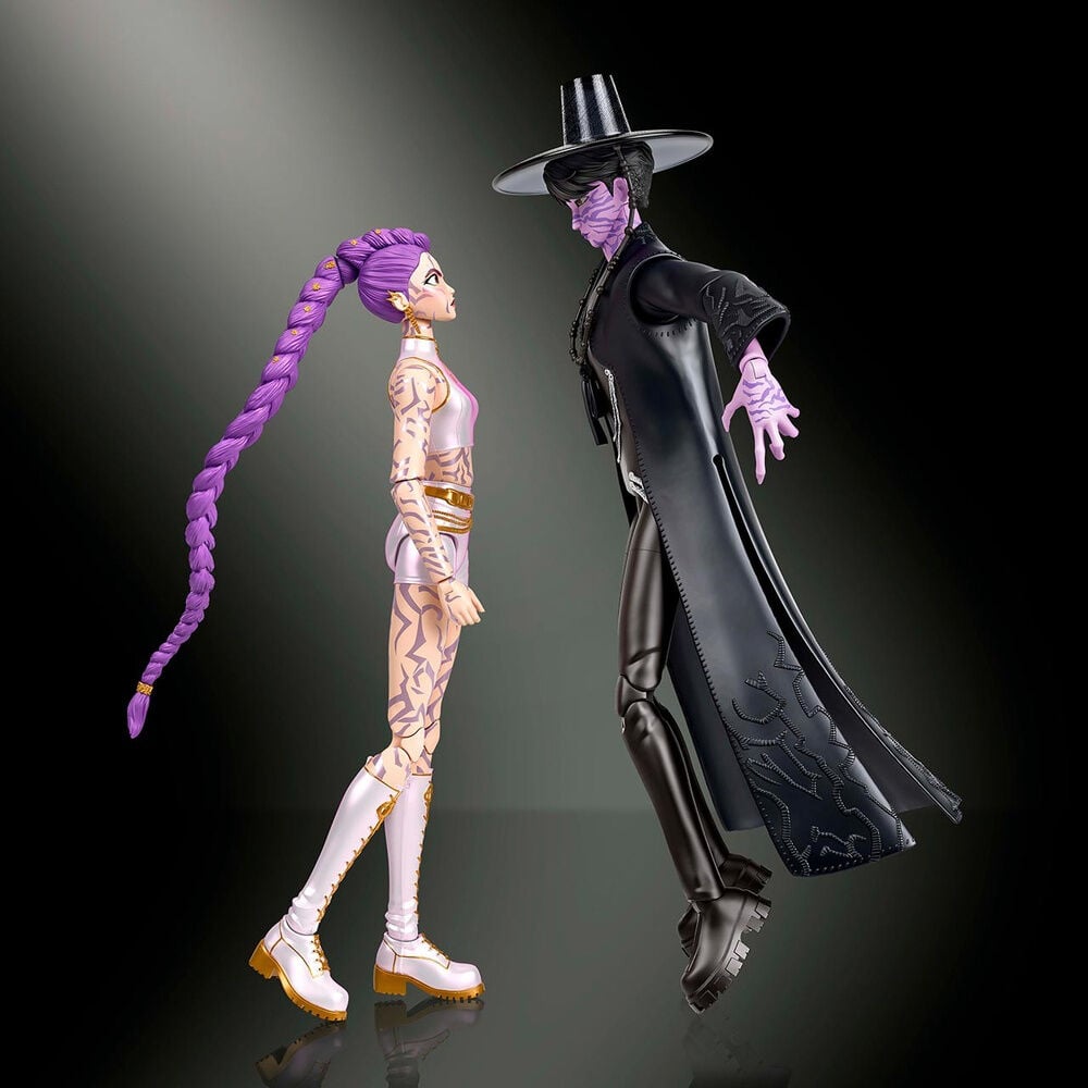 Blíster Mattel con figuras articuladas de Rumi y Jinu de KPop Demon Hunters - 4