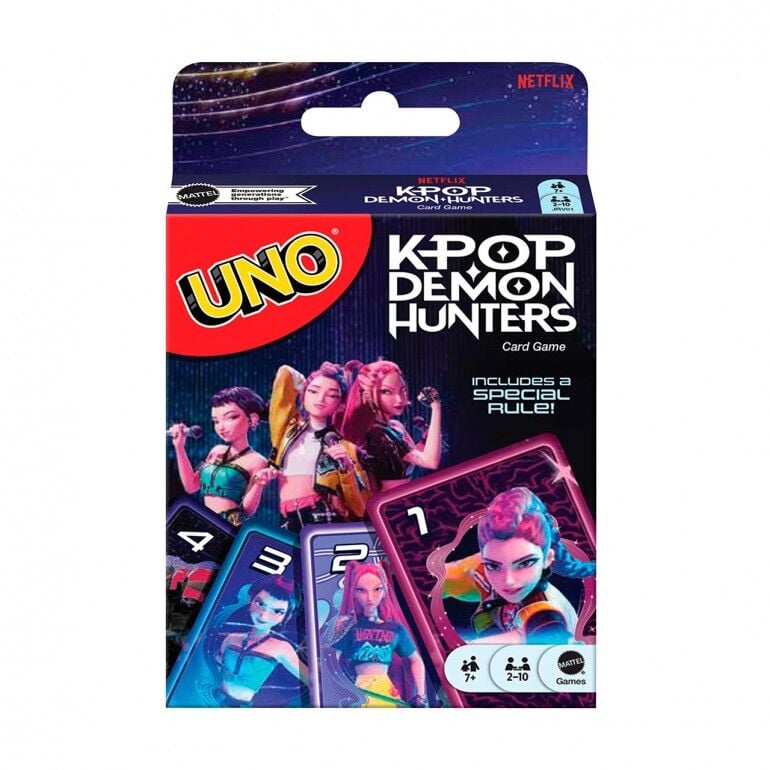Juego de cartas UNO KPop Demon Hunters de Mattel