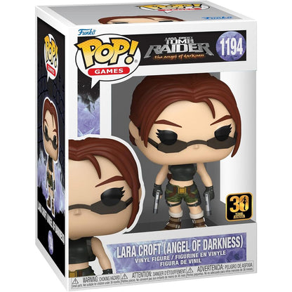 Figura Funko POP de Lara Croft de Tomb Raider con gafas y dos pistolas - 2
