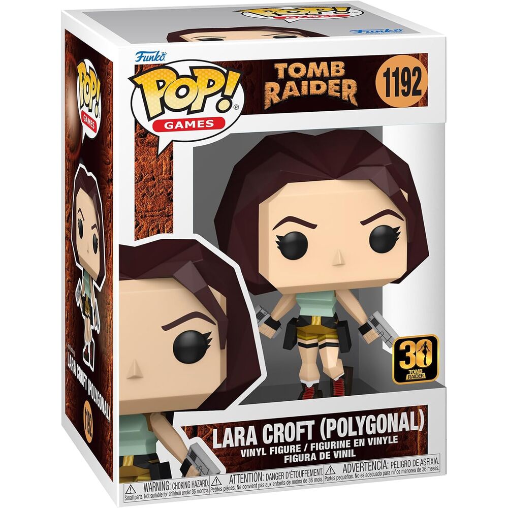 Figura Funko POP! de Lara Croft de Tomb Raider con dos pistolas - 2