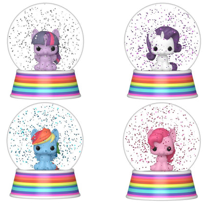 Bolas de nieve FUNKO Mystery Mini de Mi Pequeño Pony con base arcoíris