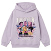 Sudadera lila Huntrix KPop Demon Hunters con capucha