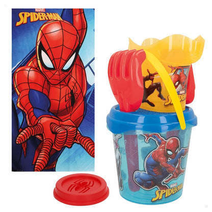 Set de playa Spider-Man Marvel con cubo, accesorios, toalla y bolsa - 2