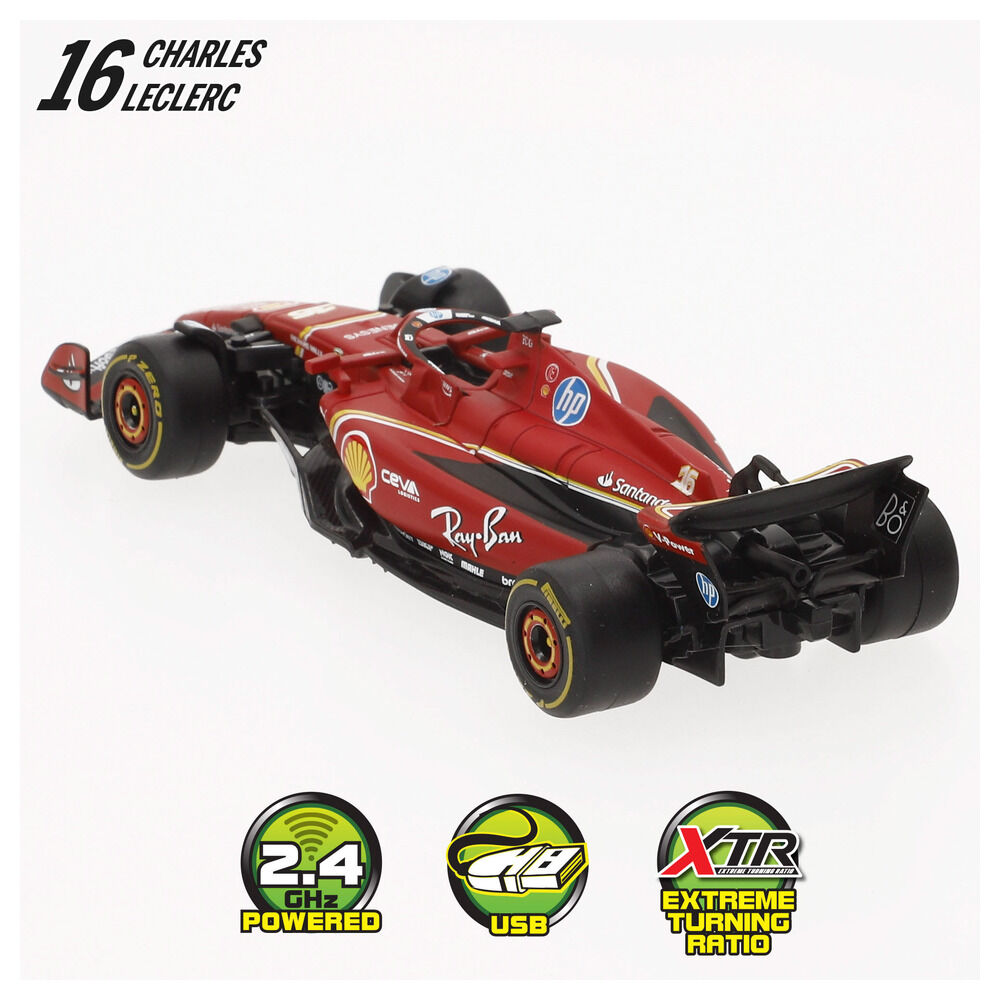 Coche MAISTO Ferrari SF-24 de radio control con circuito - 3