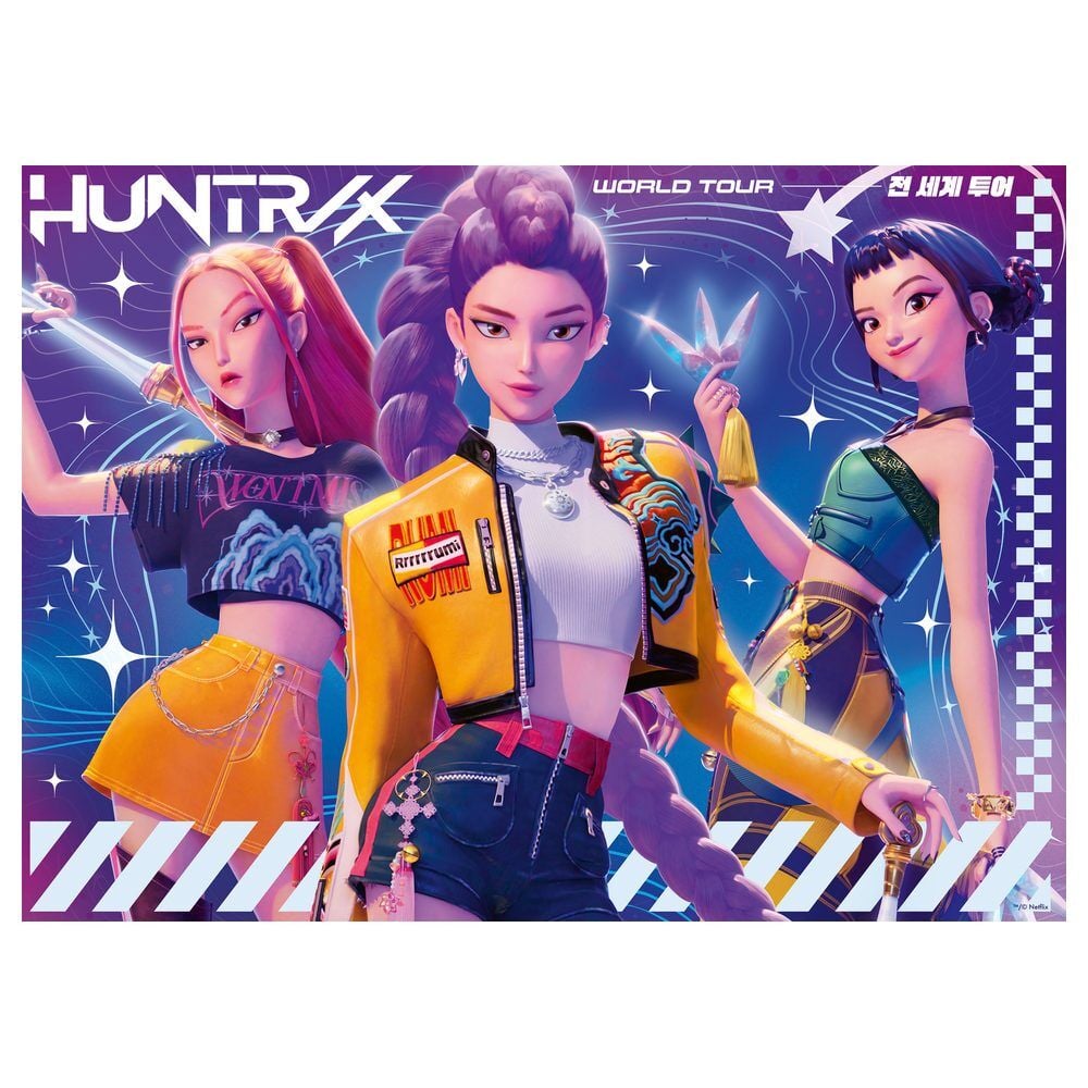 Puzzle KPop Demon Hunters de Ravensburger con tres protagonistas