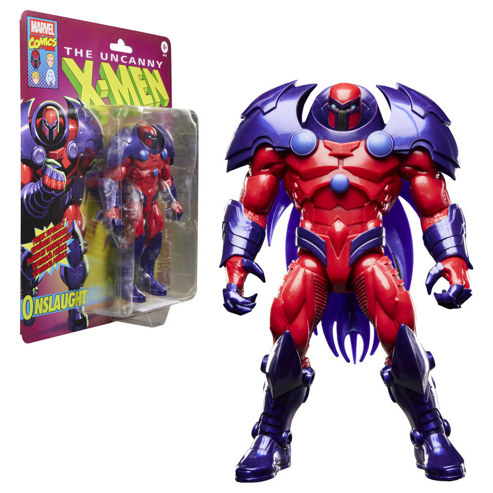 Figura articulada de Onslaught Marvel Legends en rojo y morado - 3