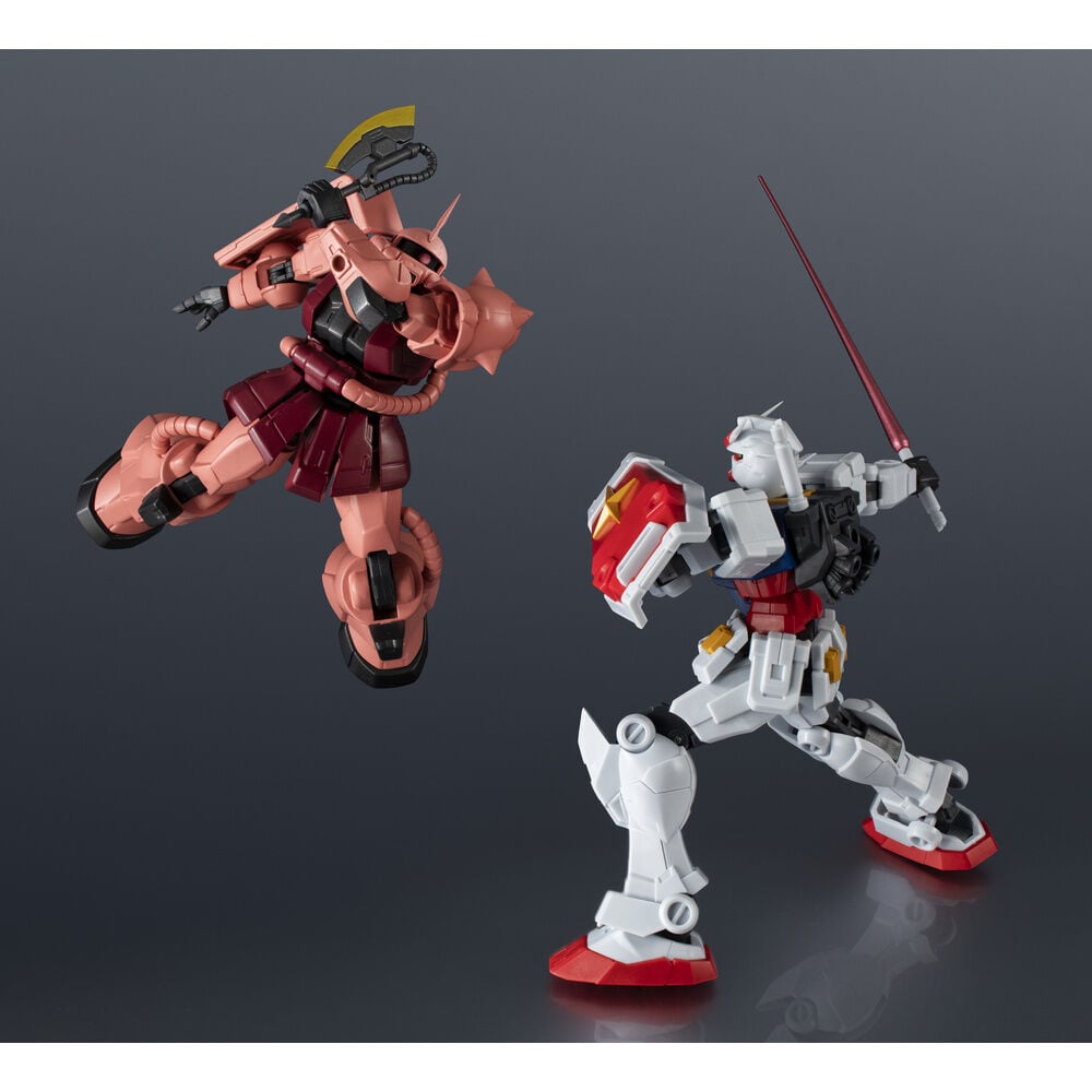 Figura MS-06S Char's Zaku II Renewal de 15 cm con armadura rojiza y armamento - 7