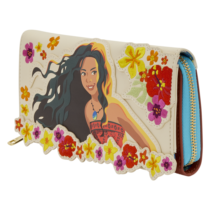 Cartera Loungefly Disney Vaiana con Moana y flores tropicales - 2