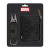 Set Venom Marvel con cartera negra de cremallera y llavero a juego