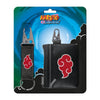 Set de monedero y llavero Naruto Shippuden con nube roja