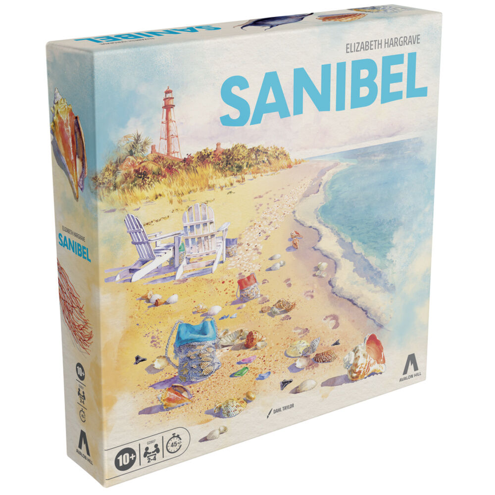 Juego de mesa Sanibel de Hasbro con tablero, fichas y tapetes - 2