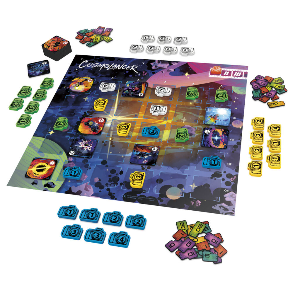 Juego de mesa Cosmolancer de Hasbro con tablero y fichas espaciales - 3