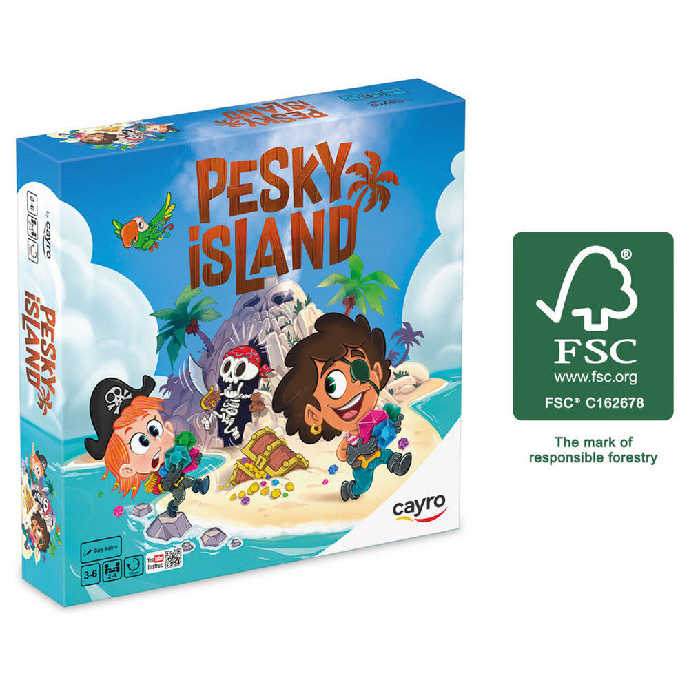 Caja del juego de mesa Pesky Island de CAYRO con temática pirata