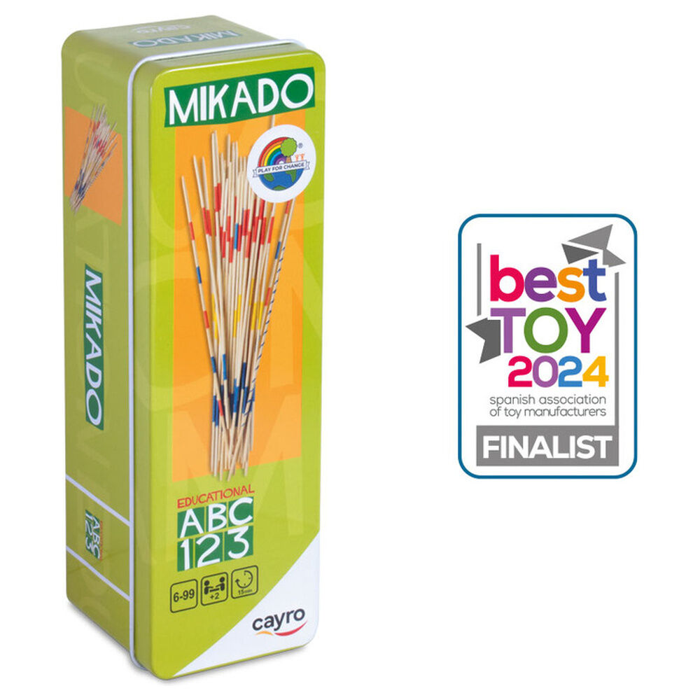 Juego Mikado CAYRO en estuche verde con palillos de colores