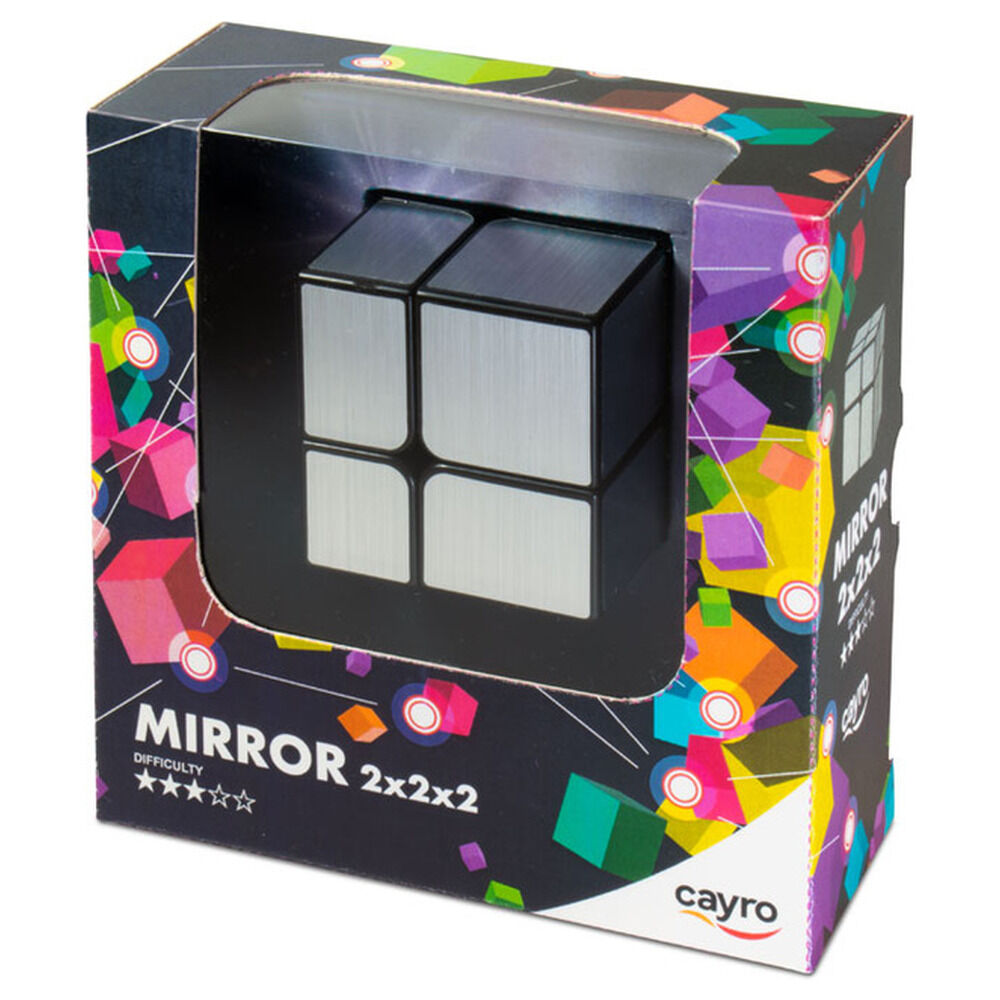 Cubo Mirror 2x2 CAYRO con piezas reflectantes plateadas