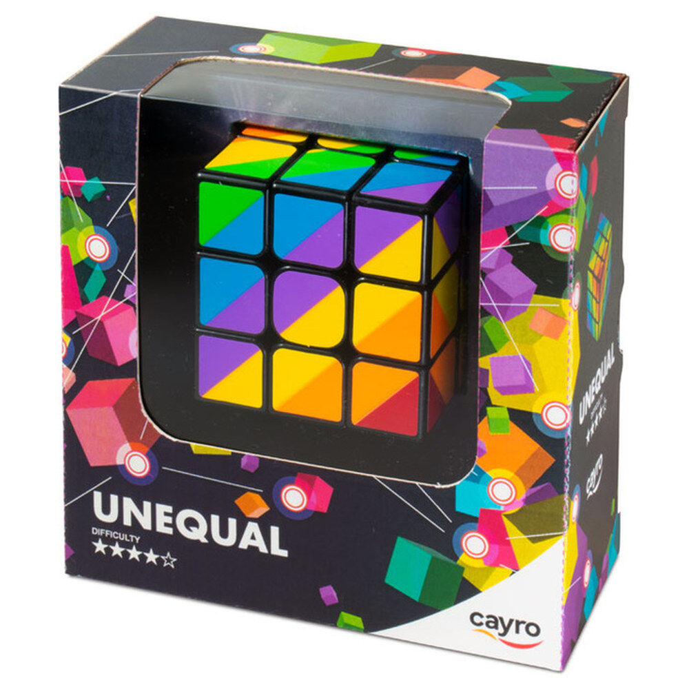 Cubo Unequal 3x3 multicolor de CAYRO en su caja