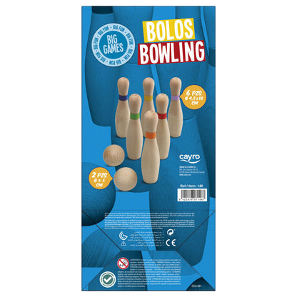 Caja del juego de bolos mini CAYRO con bolos y bolas de colores - 2