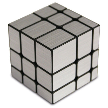 Cubo Mirror 3x3 CAYRO negro y plateado en su caja - 2